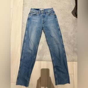 Re/Done Blue mid rise Jeans
